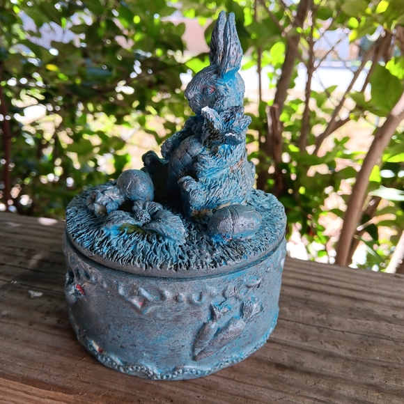 Cool Easter Stash Box Chic Bunny Rabbit - Picture 2 of 8